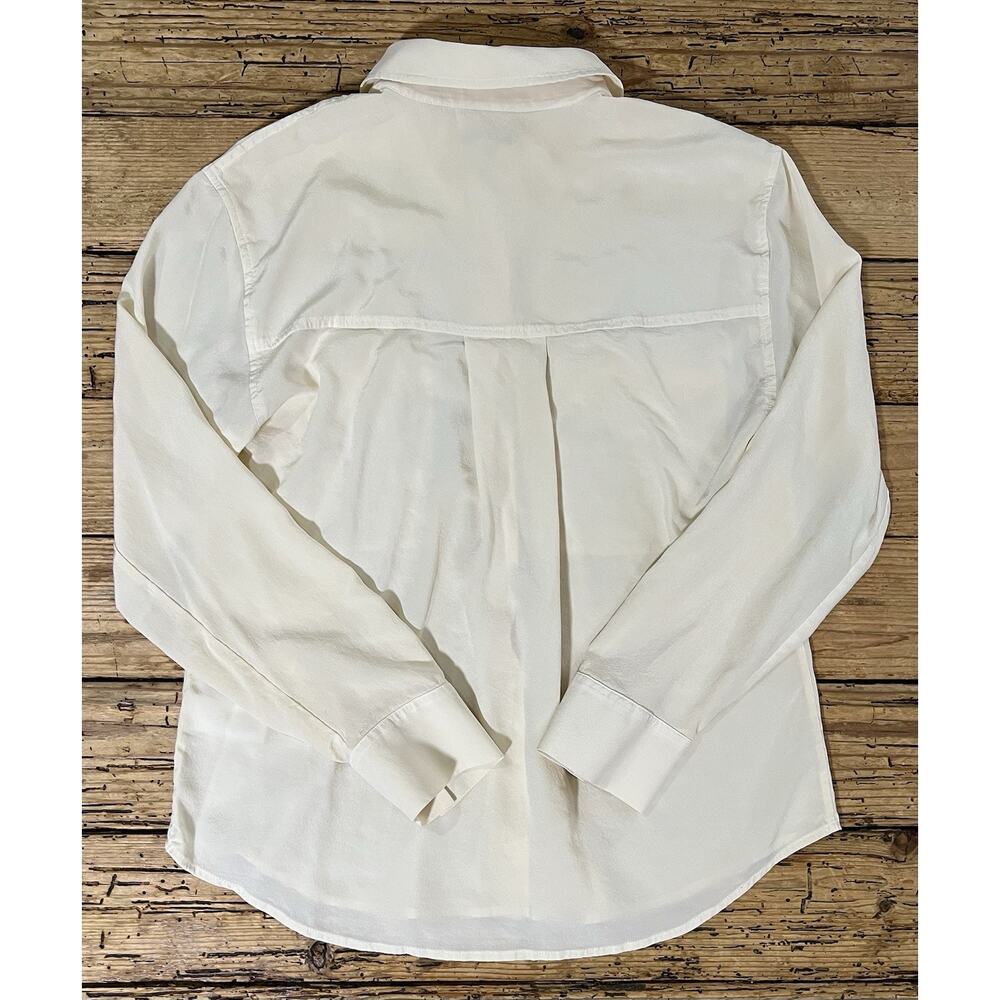 Rails Women’s Size Xs Cream Button Up Long Sleeve… - image 2